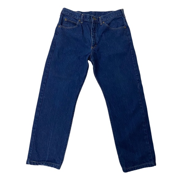 🚫SOLD🚫Vintage L.L. Bean Mens Blue Jeans Double L Size 33 x 30 Actual 31 x 27 - Picture 3 of 14